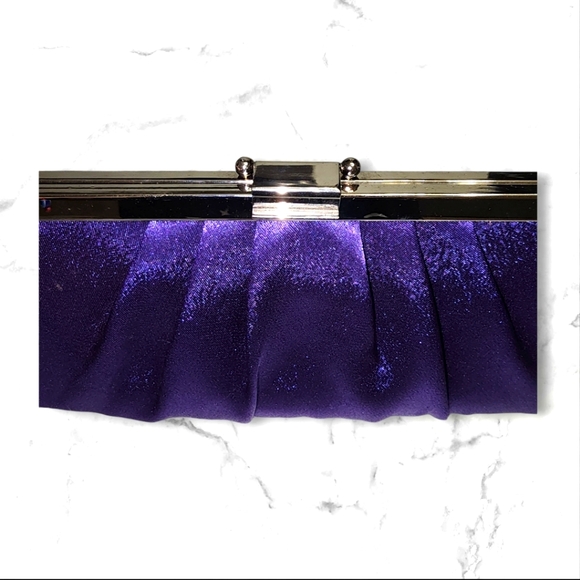 Purple Satin Purse - Picture 1 of 9
